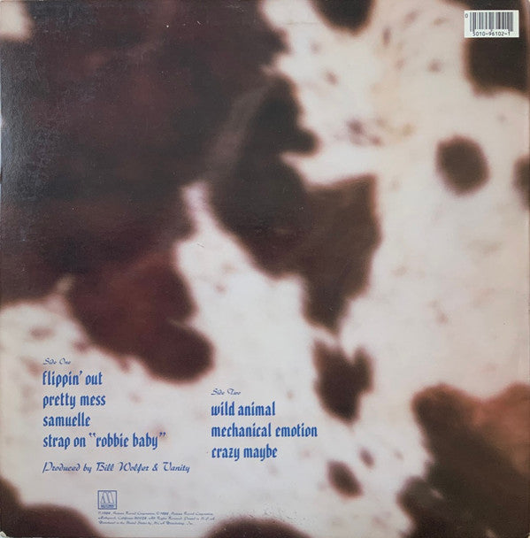 Vanity - Wild Animal (Vinyl, LP, Album) Very Good (VG) / Good Plus (G+)