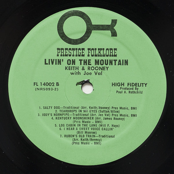 Bill Keith - Livin' On The Mountain (Vinyl, LP, Album, Reissue) Good Plus (G+) / Very Good (VG)