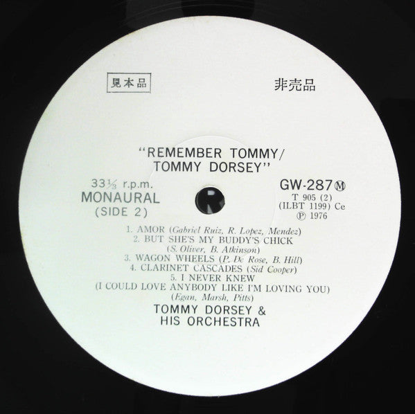 Tommy Dorsey - Remember Tommy (2xVinyl, LP, Compilation, Promo) Very Good Plus (VG+) / Very Good Plus (VG+)