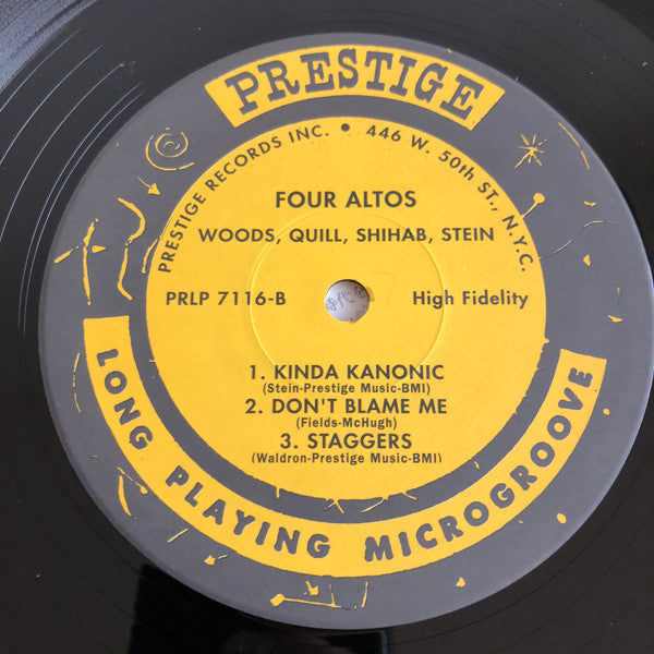 Phil Woods - Four Altos (Vinyl, LP, Album, Reissue, Mono) Very Good Plus (VG+) / Very Good Plus (VG+)