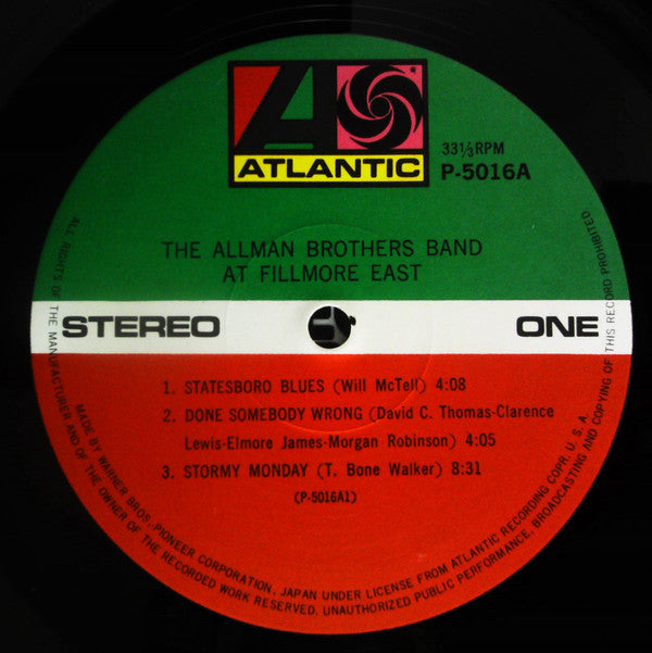 The Allman Brothers Band - The Allman Brothers Band At Fillmore Eas...