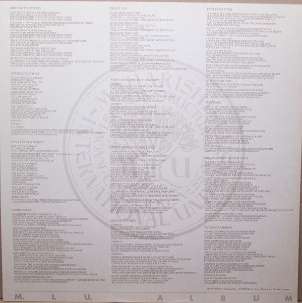 The Beach Boys - M.I.U. Album (Vinyl, LP, Album)