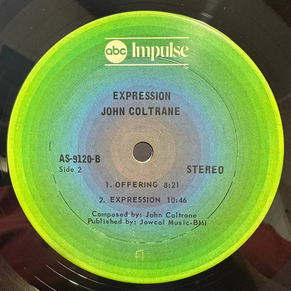 John Coltrane - Expression (Vinyl, LP, Album, Reissue, Stereo) Very Good (VG) / Very Good Plus (VG+)