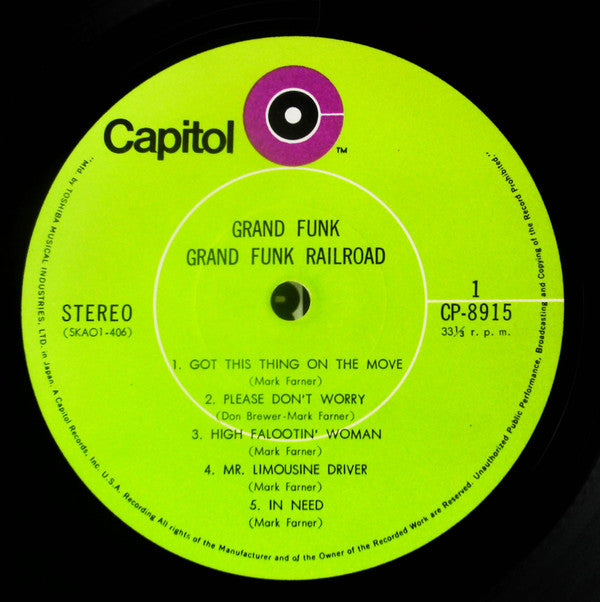 Grand Funk Railroad - Grand Funk (Vinyl, LP, Album, Stereo)