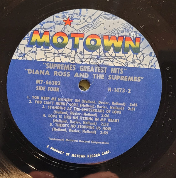 The Supremes - Greatest Hits (2xVinyl, LP, Album, Compilation) Very Good Plus (VG+) / Good Plus (G+)