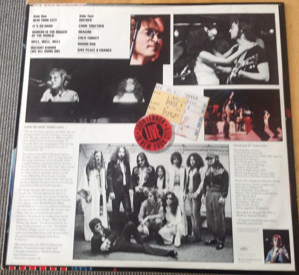 John Lennon - Live In New York City (Vinyl, LP, Album, Promo)