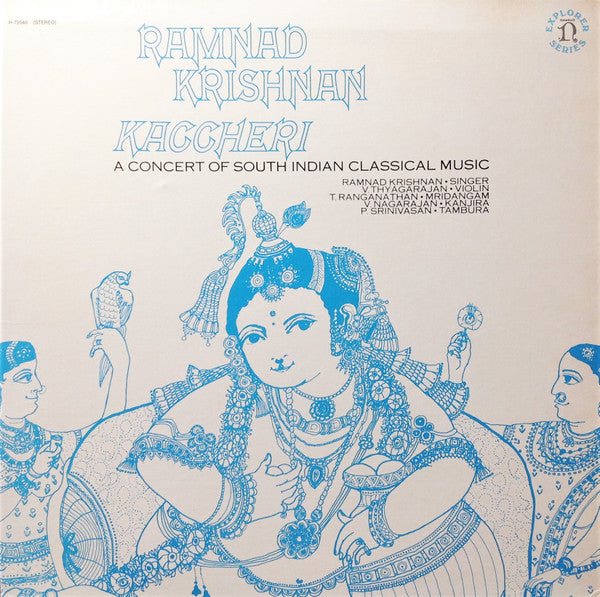 Ramnad Krishnan - Kaccheri (A Concert Of South Indian Classical Music) = インドの音楽の名演奏家たちVol.2 (Vinyl, LP, Album, Stereo) Very Good Plus (VG+) / Very Good Plus (VG+)