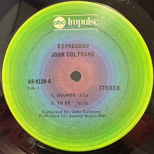 John Coltrane - Expression (Vinyl, LP, Album, Reissue, Stereo) Very Good (VG) / Very Good Plus (VG+)
