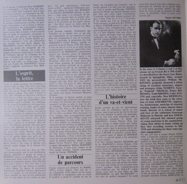 McKinney's Cotton Pickers - The Complete McKinney's Cotton Pickers Volumes 3/4 (1929-1930) (2xVinyl, LP, Compilation) Very Good (VG) / Very Good Plus (VG+)