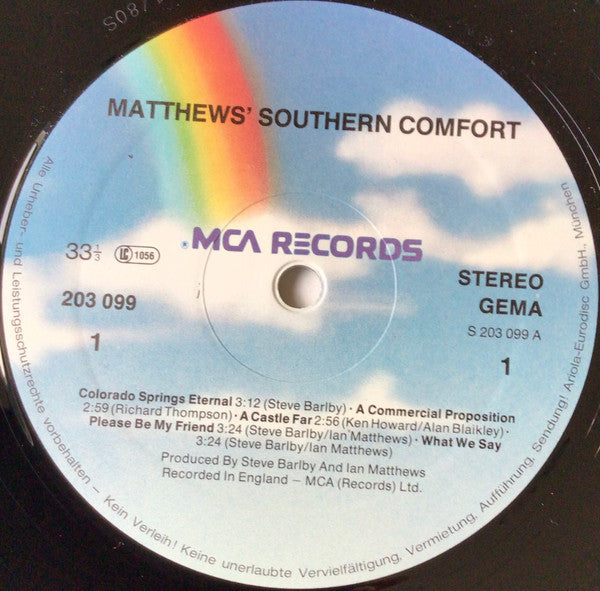 Matthews' Southern Comfort - Matthews' Southern Comfort (Vinyl, LP, Album, Reissue, Stereo) Very Good Plus (VG+) / Very Good Plus (VG+)