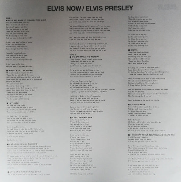 Elvis Presley - Elvis Now (Vinyl, LP, Album, Reissue) Very Good Plus (VG+) / Very Good (VG)