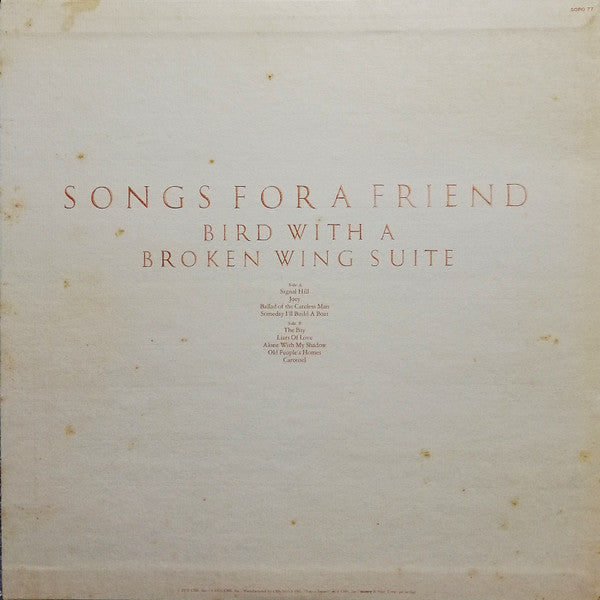 Jon Mark - Song For A Friend (Vinyl, LP, Album) Good Plus (G+) / Good (G)