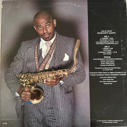 Archie Shepp Quartet - Live In Tokyo (Vinyl, LP, Album, Stereo) Near Mint (NM or M-) / Very Good Plus (VG+)