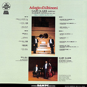 Gary Karr - Adagio d'Albinoni (Vinyl, LP, Stereo)