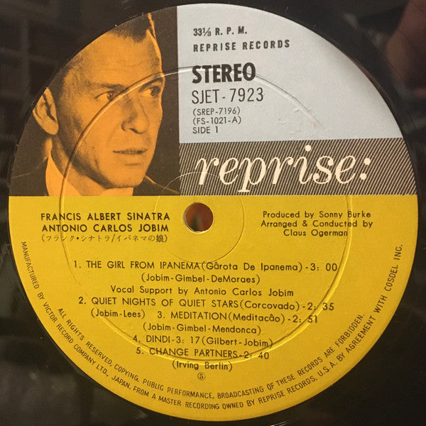 Frank Sinatra - Francis Albert Sinatra & Antonio Carlos Jobim (Vinyl, LP, Album, Stereo) Good Plus (G+) / Good Plus (G+)