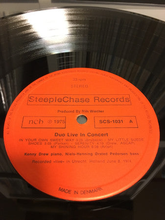 Kenny Drew - Duo Live In Concert (Vinyl, LP, Album) Good Plus (G+) / Fair (F)