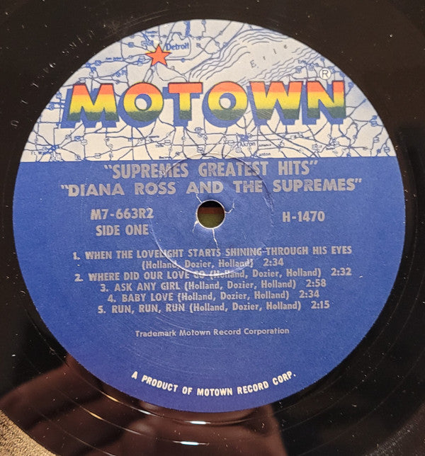 The Supremes - Greatest Hits (2xVinyl, LP, Album, Compilation) Very Good Plus (VG+) / Good Plus (G+)