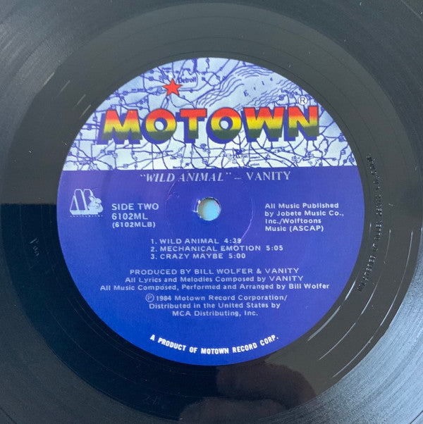 Vanity - Wild Animal (Vinyl, LP, Album) Very Good (VG) / Good Plus (G+)