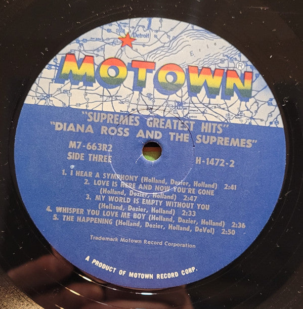 The Supremes - Greatest Hits (2xVinyl, LP, Album, Compilation) Very Good Plus (VG+) / Good Plus (G+)