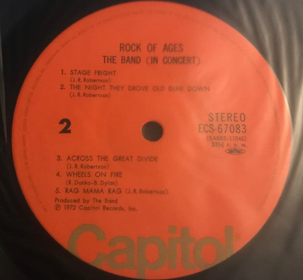 The Band - Rock Of Ages: The Band In Concert (Vinyl, LP, Reissue)