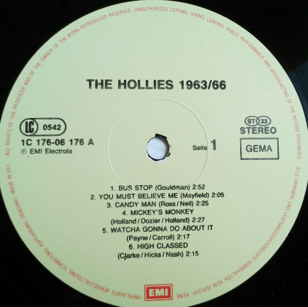The Hollies - 1963-1970 (2xVinyl, LP, Compilation) Very Good Plus (VG+) / Very Good Plus (VG+)