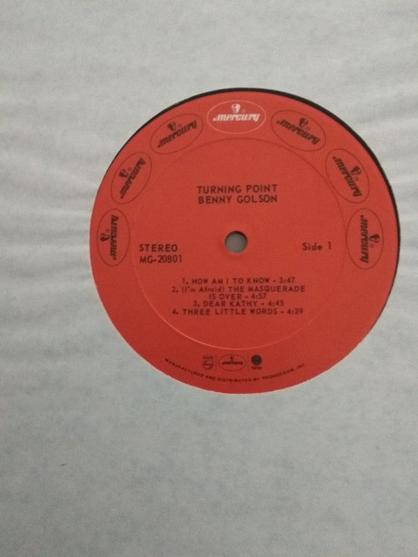 Benny Golson - Turning Point (Vinyl, LP, Album, Reissue, Stereo) Very Good Plus (VG+) / Very Good (VG)