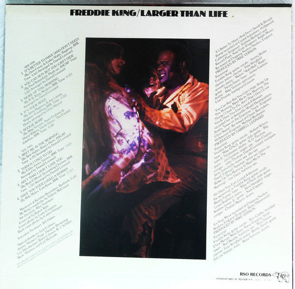 Freddie King - Larger Than Life (Vinyl, LP) Very Good Plus (VG+) / Very Good (VG)