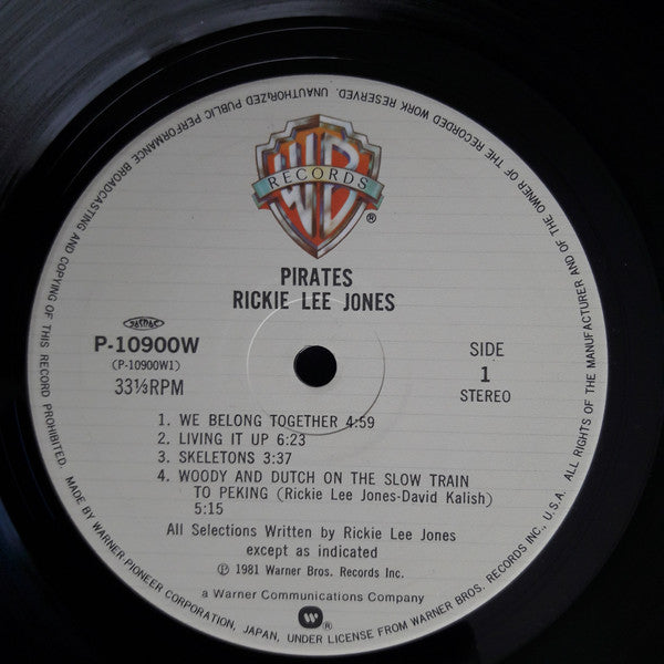 Rickie Lee Jones - Pirates (Vinyl, LP, Album, Stereo)