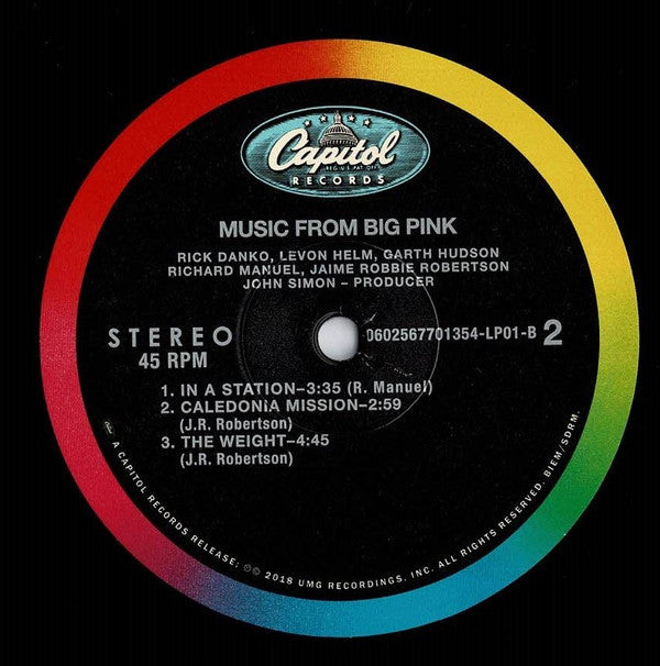 The Band - Music From Big Pink (2xVinyl, LP, 45 RPM, Album, Remastered, Stereo) Very Good Plus (VG+) / Very Good Plus (VG+)
