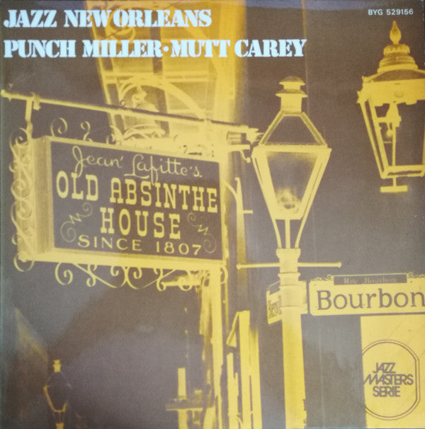 Punch Miller - Jazz New Orleans (Vinyl, LP, Album, Reissue, Mono) Very Good (VG) / Very Good Plus (VG+)