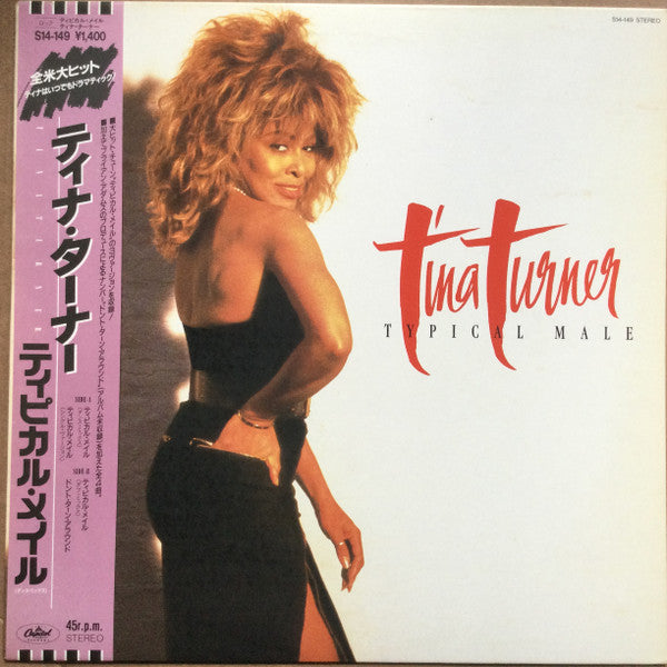 Tina Turner - Typical Male (Dance Mix) (Vinyl, 12", 45 RPM, EP, Promo) Very Good Plus (VG+) / Very Good Plus (VG+)