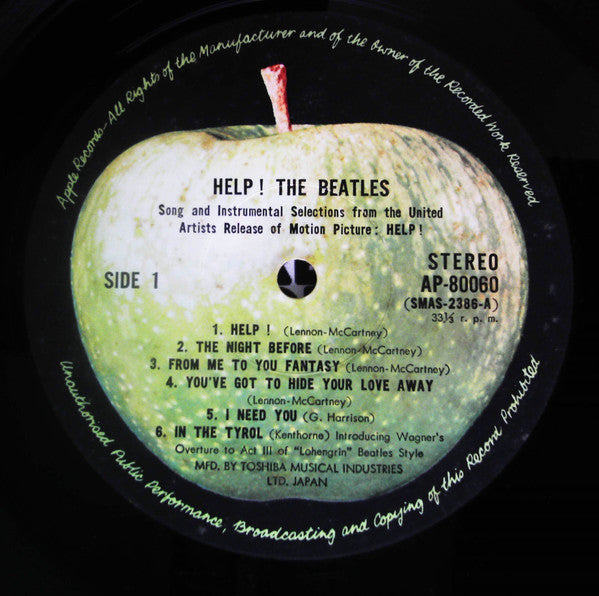 The Beatles - Help! (Original Motion Picture Soundtrack) (Vinyl, LP, Album, Reissue) Very Good Plus (VG+) / Very Good (VG)