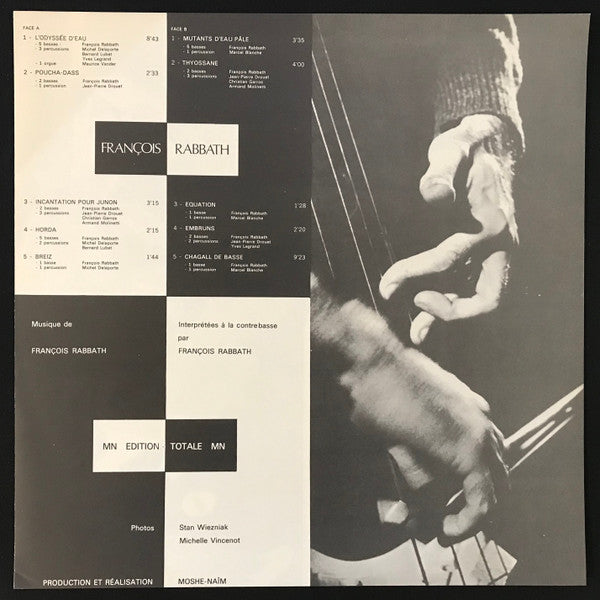 François Rabbath - François Rabbath (Vinyl, LP, Album, Promo, Stereo) Very Good Plus (VG+) / Fair (F)