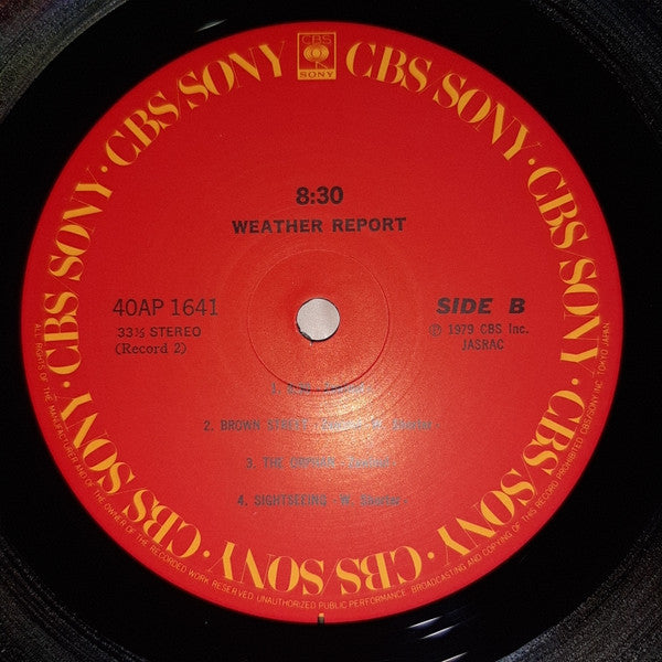 Weather Report - 8:30 (2xVinyl, LP, Album, Reissue) Very Good Plus (VG+) / Very Good (VG)