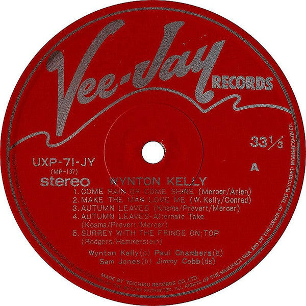 Wynton Kelly - Wynton Kelly! (Vinyl, LP, Album, Reissue, Stereo) Very Good Plus (VG+) / Very Good Plus (VG+)