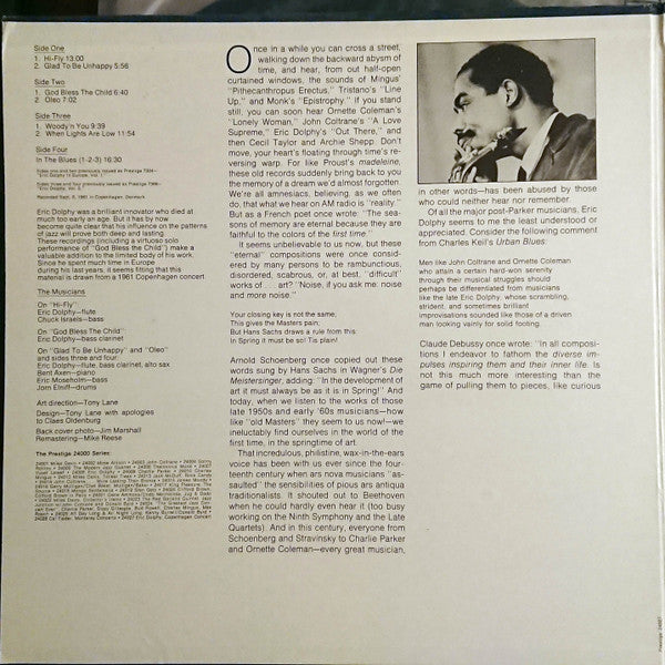 Eric Dolphy - Copenhagen Concert (2xVinyl, LP, Compilation, Remastered) Very Good (VG) / Very Good (VG)