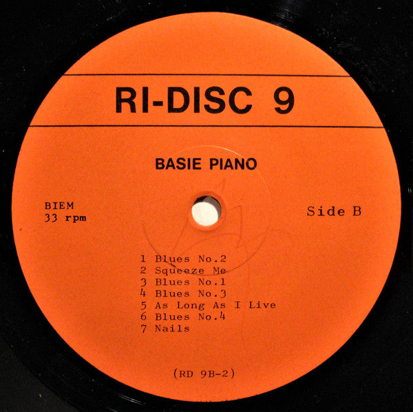 Count Basie - Basie Piano (Vinyl, LP, Compilation) Very Good Plus (VG+) / Very Good (VG)