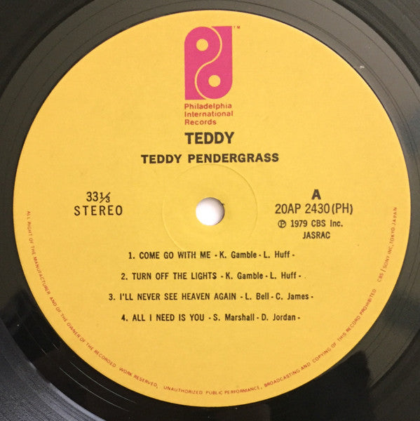 Teddy Pendergrass - Teddy (Vinyl, LP, Album, Reissue) Very Good Plus (VG+) / Very Good (VG)