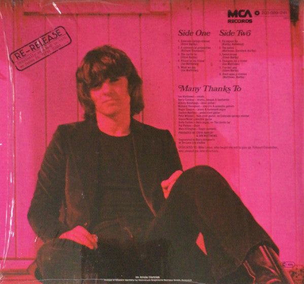 Matthews' Southern Comfort - Matthews' Southern Comfort (Vinyl, LP, Album, Reissue, Stereo) Very Good Plus (VG+) / Very Good Plus (VG+)