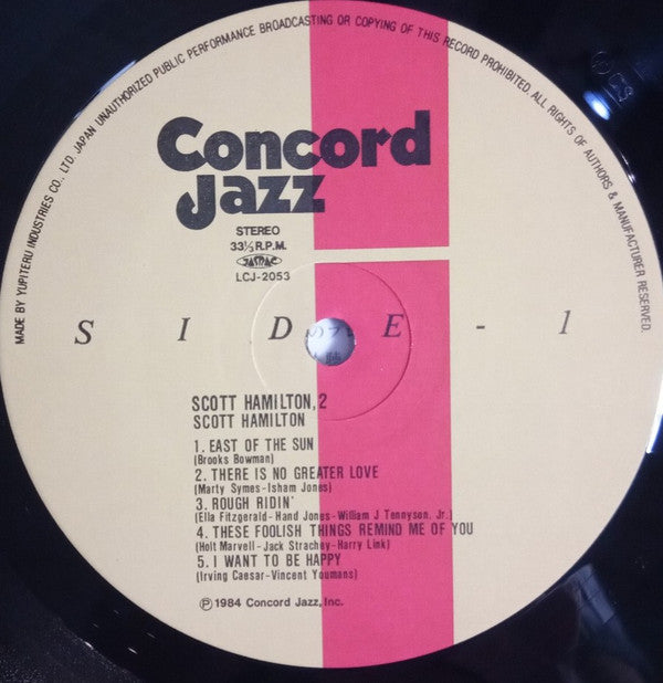 Scott Hamilton - Scott Hamilton, 2 (Vinyl, LP, Album, Reissue) Very Good Plus (VG+) / Good Plus (G+)