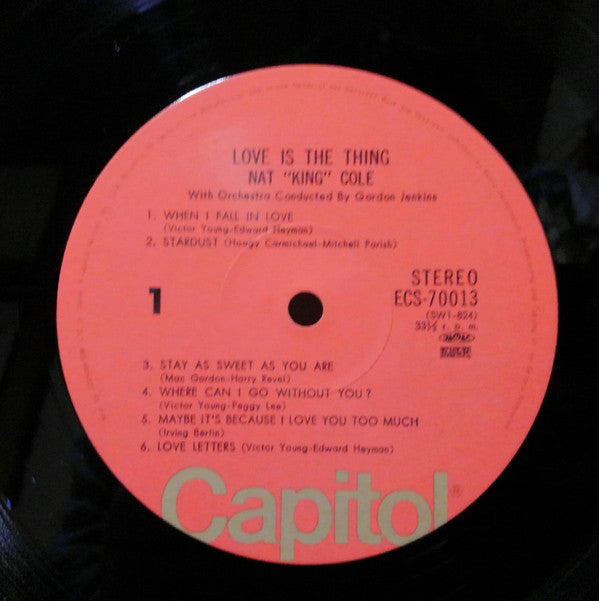 Nat King Cole - Love Is The Thing (Vinyl, LP, Album, Reissue, Stereo) Very Good Plus (VG+) / Very Good Plus (VG+)
