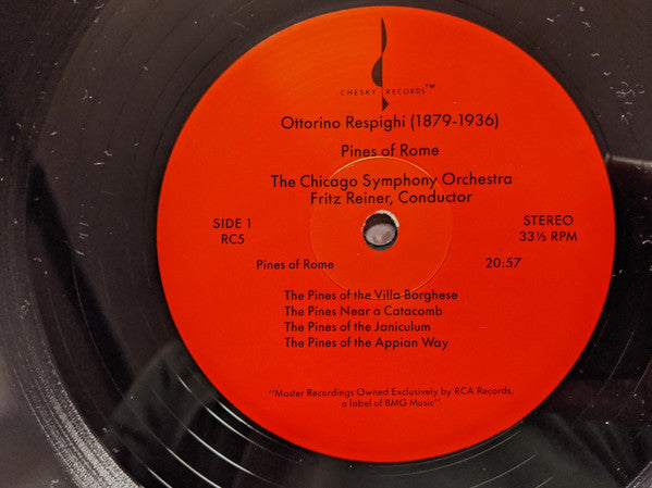 Ottorino Respighi - Pines Of Rome / Fountains Of Rome (Vinyl, LP, Reissue, Repress, Special Edition, Stereo) Near Mint (NM or M-) / Near Mint (NM or M-)