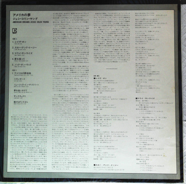 Jesse Colin Young - American Dreams (Vinyl, LP, Album) Very Good Plus (VG+) / Very Good Plus (VG+)