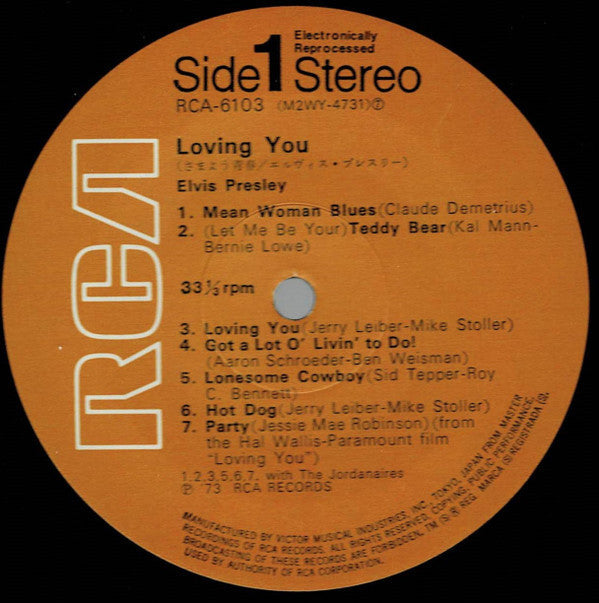 Elvis Presley - Loving You (Vinyl, LP, Album, Reissue, Stereo) Very Good (VG) / Very Good (VG)