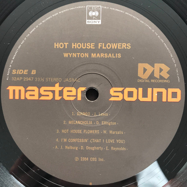 Wynton Marsalis - Hot House Flowers (Vinyl, LP, Album) Very Good Plus (VG+) / Very Good Plus (VG+)