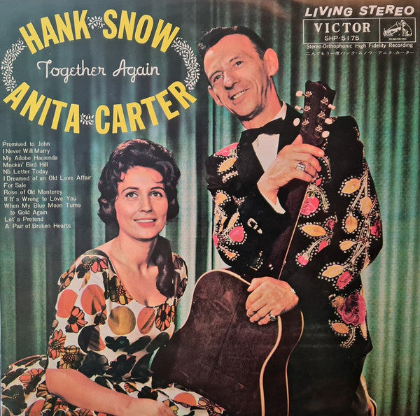 Hank Snow - Together Again (Vinyl, LP, Album, Stereo) Very Good Plus (VG+) / Very Good Plus (VG+)