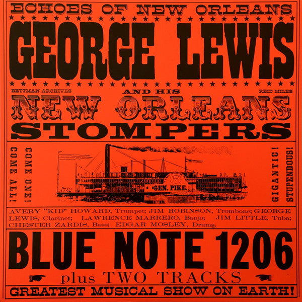 George Lewis And His New Orleans Stompers - Volume 2 (Vinyl, LP, Album, Mono) Near Mint (NM or M-) / Very Good Plus (VG+)