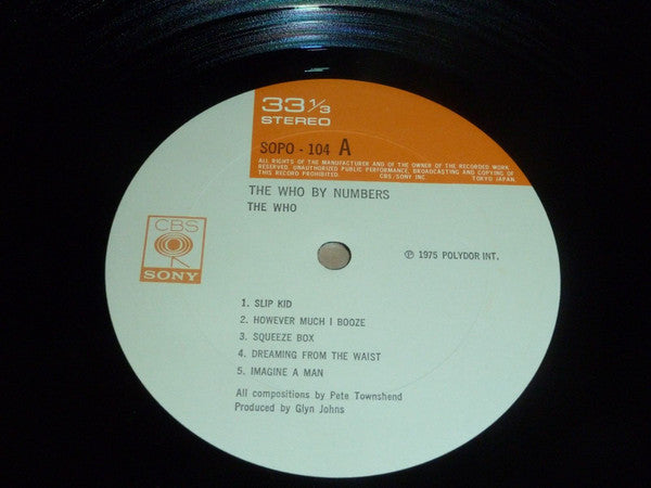 The Who - The Who By Numbers (Vinyl, LP, Album) Very Good (VG) / Good Plus (G+)