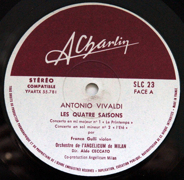 Antonio Vivaldi - Les Quatre Saisons (Vinyl, LP, Album, Stereo) Very Good (VG) / Very Good (VG)