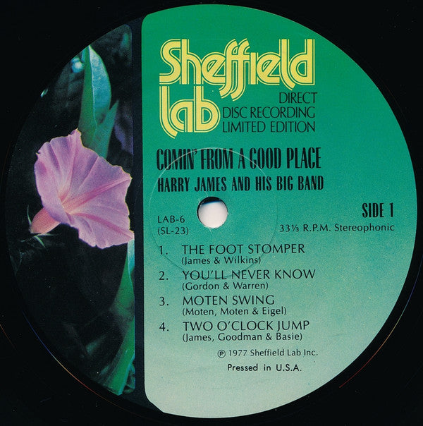 Harry James (2) - Comin' From A Good Place (Vinyl, LP, Album, Limited Edition) Very Good Plus (VG+) / Very Good Plus (VG+)